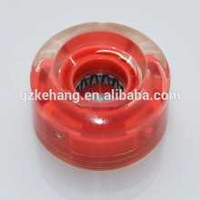 led flashing skateboard wheels/ wheels sparking/light wheel transparent