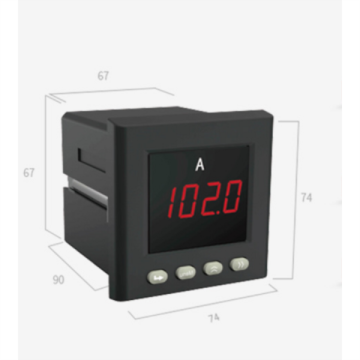 Smart Single Phase LED Display Panel Ampere Meter