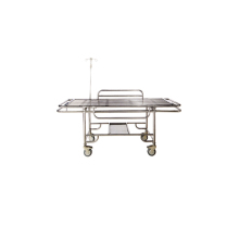 Stainless steel four small castors stretcher