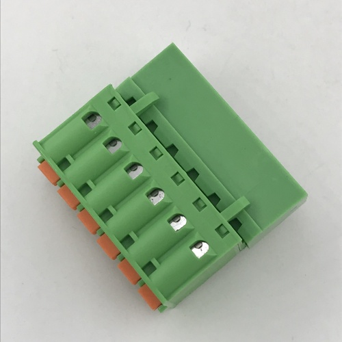 pluggable terminal block with push in botton