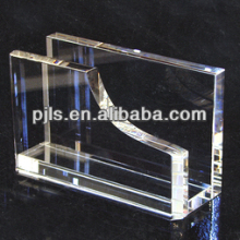 glass card holder for office decoration,glass visiting card holder