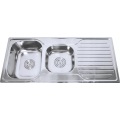 SUS 304 Workstation Lavel con Drainboard