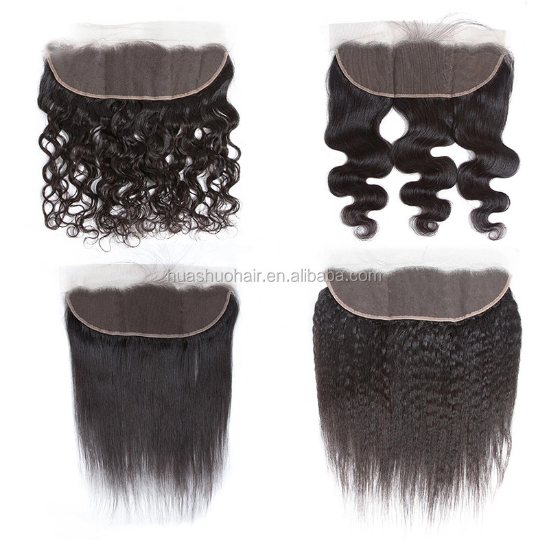 Natural Look Straight T1b/27 Ombre Color  Human Hair Swiss Lace Frontal For Black Women