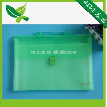 Green Custom Expanding Files Bag