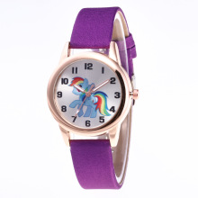 2024 Purple Unicorn Watch with Leather Strap