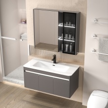Bathroom Vanities with Sinks and Mirrors