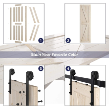 Door Sets With Door Hardware and Wood Door