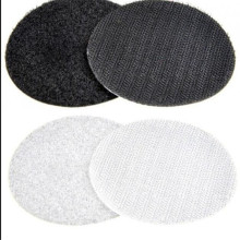 Nylon adhesive backing hook and loop coins