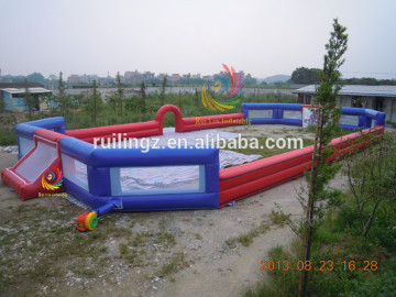 cheap inflatable field beach soccer, standard air inflatable soccer field for sale