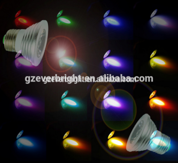 3W E27 RGB LED lighting Bulb 16 Color Changing cheap hot e27 remote control colorful led RGB home lighting e27 home lamp bulbs