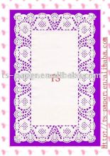 rectangle paper doilies in white color