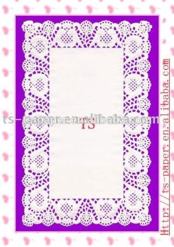 rectangle paper doilies in white color