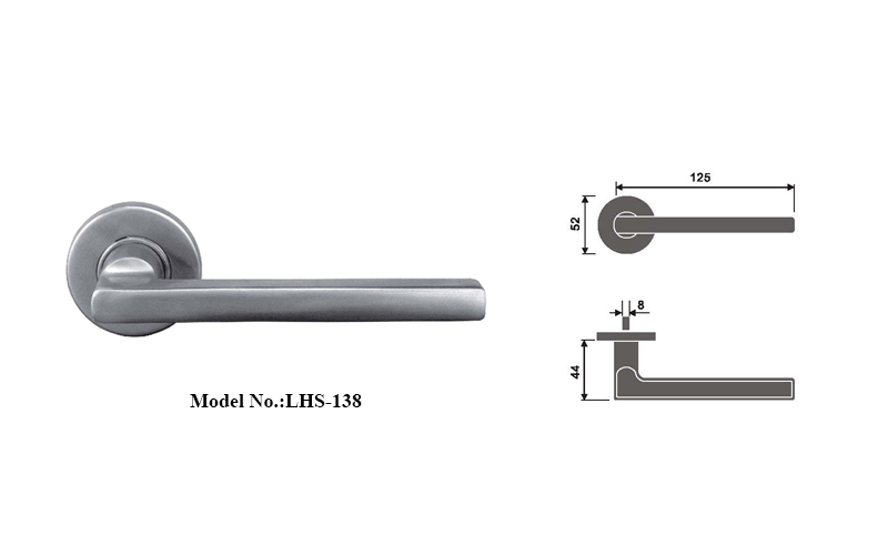 Classic Stainless Steel Handles for Wooden Doors