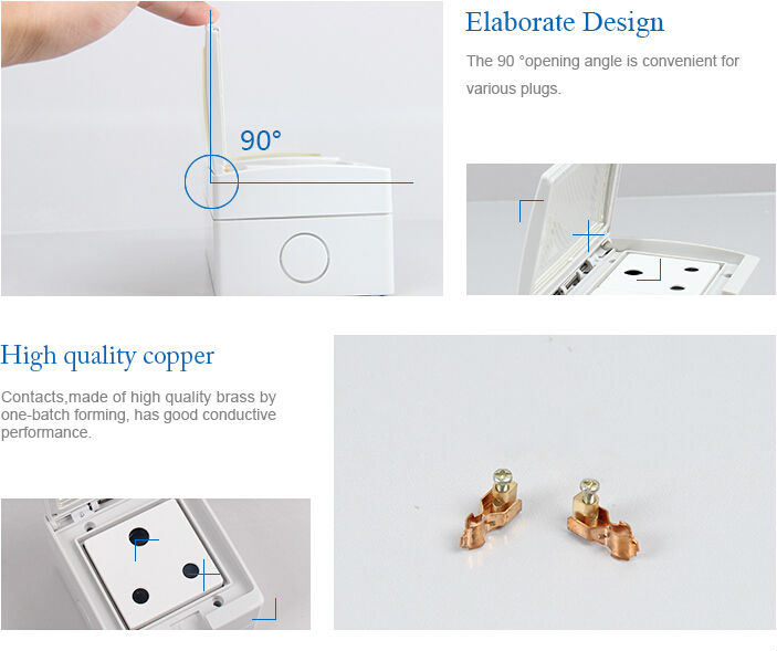 SAIP/SAIPWELL New Product Abs/Pc 16A 220V Outlet With Ce Waterproof Extension Socket