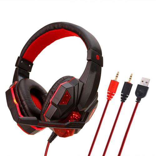 Auriculares para juegos que brillan intensamente con LED OEM