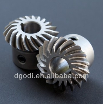 mini micro aluminum spiral bevel gear