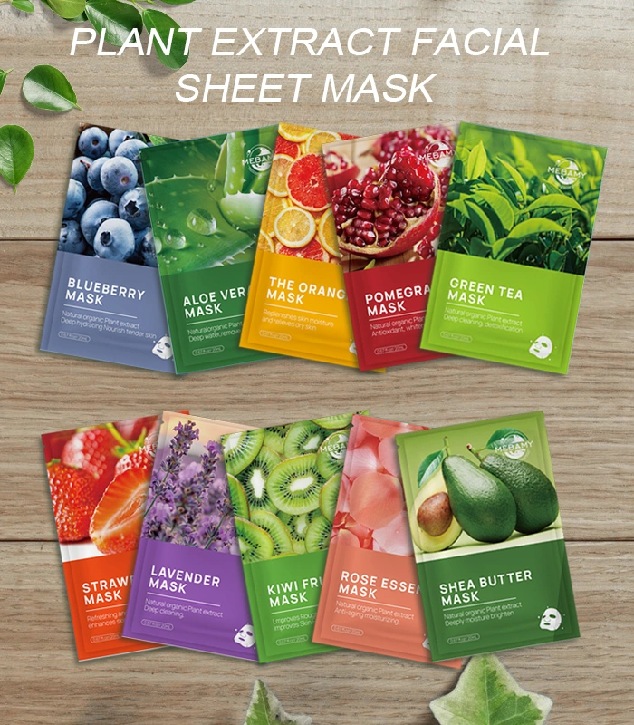 Wholesale Silk Facial Mask 10 Sheets Set for Skin Beauty Facial Sheet Mask