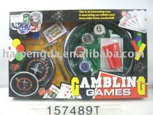gambling game toy, plastic game toy,gambling play set