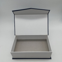 Special Grain Blue Paper Book Shaped Box