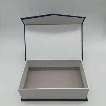 Special Grain Blue Paper Book Shaped Box