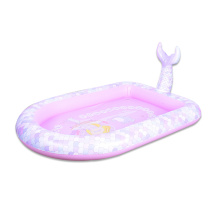Inflatable swimming pool with sprinkler baby girl pool