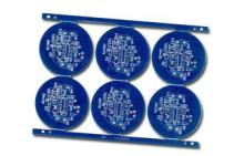 Blue 6pcs Round CNC Double Sided PCB Board FR4 2 layers Pri