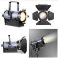 500W COB White Spot Light Stage 2700K-6400K คอนโทรลเลอร์ DMX ติดตาม Fresnel Strobe Zoom Lighting Wedding Entertainment