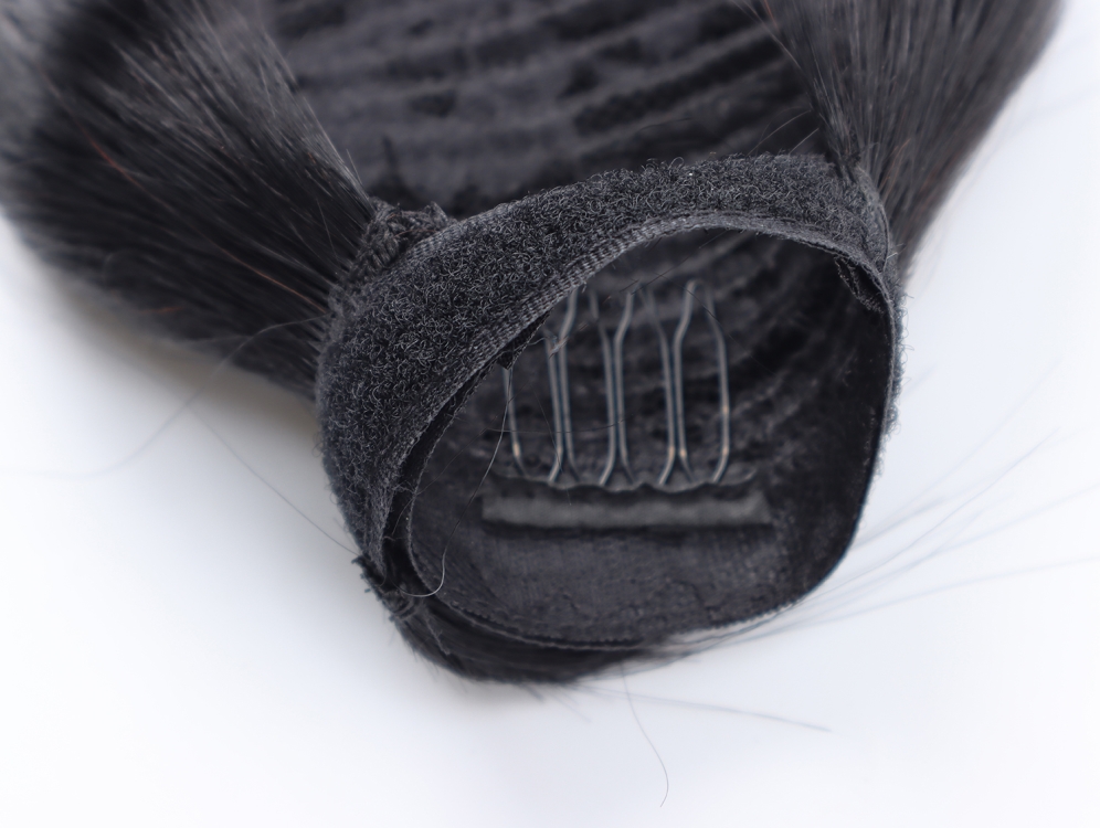 Li&Queen Wholesale Virgin Cuticle Aligned Hair Extensions Drawstring Ponytail 100 Real Brazilian Human Hair Extensions DHL