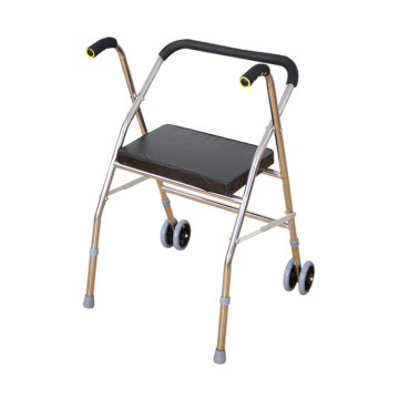 Rolling Walker With Seat And Footrest For Wholesale