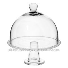 Aristo glass cake bell jar, pedestal cake dome glass