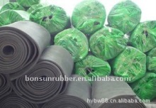 Fire resistant black rubber sheet roll