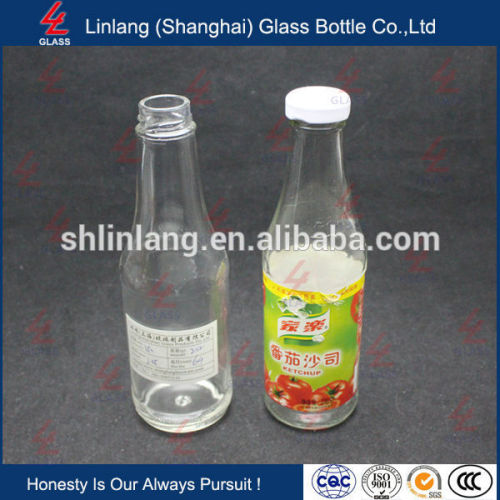 6oz 180ml transparent glass pickle bottles/jars with metal lid wholesale