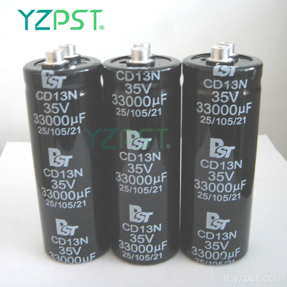 Condensatore elettrolitico in alluminio doppio standard 14000UF