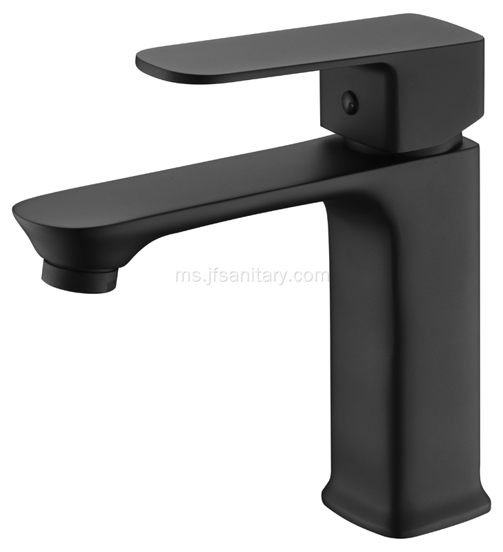 Black Single Hole Basin Faucet