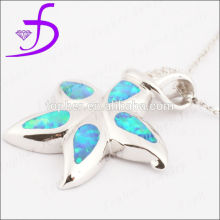 five point star design pendant australia blue fire opal pendant necklace