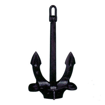 Welded ship delta wing anchor