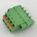 spring pluggable terminal block with locking screw