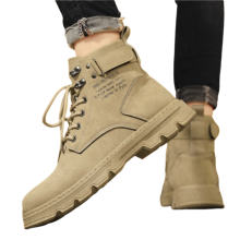 Men's Long Casual Boots - New High Top Marting Boots (Size 39-44) for Spring and Autumn