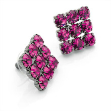 CZ Diamond Stud Earring 11204-TT