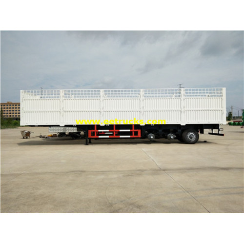 35ton Tri-trục Cargo Box Semi Trailers