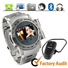 W980 Unique Designed Quadband Wrist Watch Phone With 1.3 Mega Pixels Cmos Camera