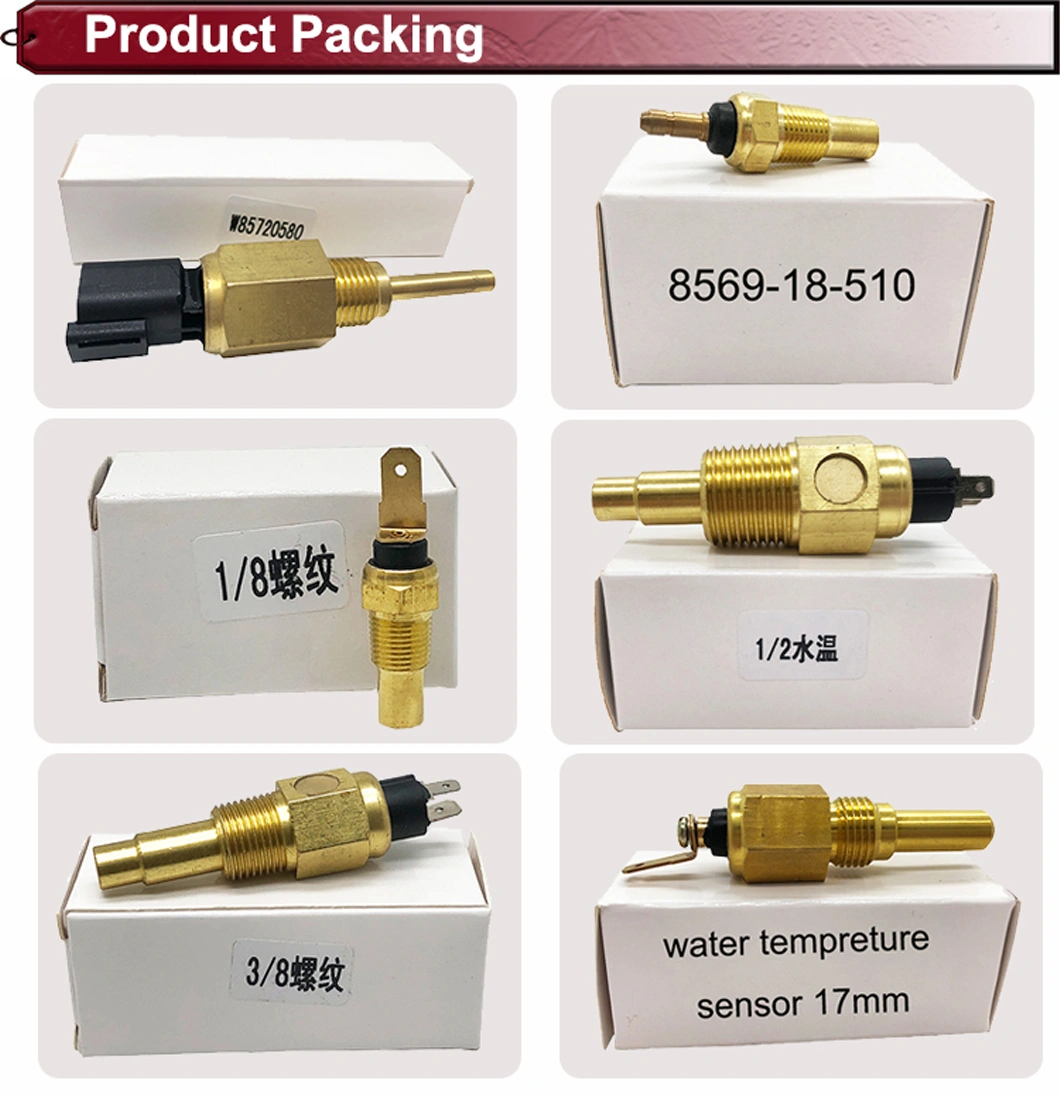 Generator Parts Spare for Vdo Water Temperature, Temp Sendor Sensor 1/2 NPT 14mm 17mm 21mm