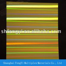 Transfer Metallized Holographic Pillar Gold Paper (sheet)