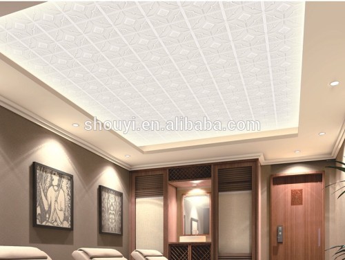 3D waterproof soft leather wall panels and ceiling papers SOYA