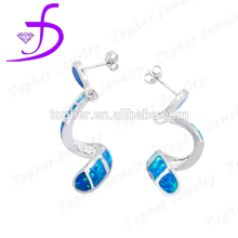 fancy earrings imported from China unique stud opal earrings