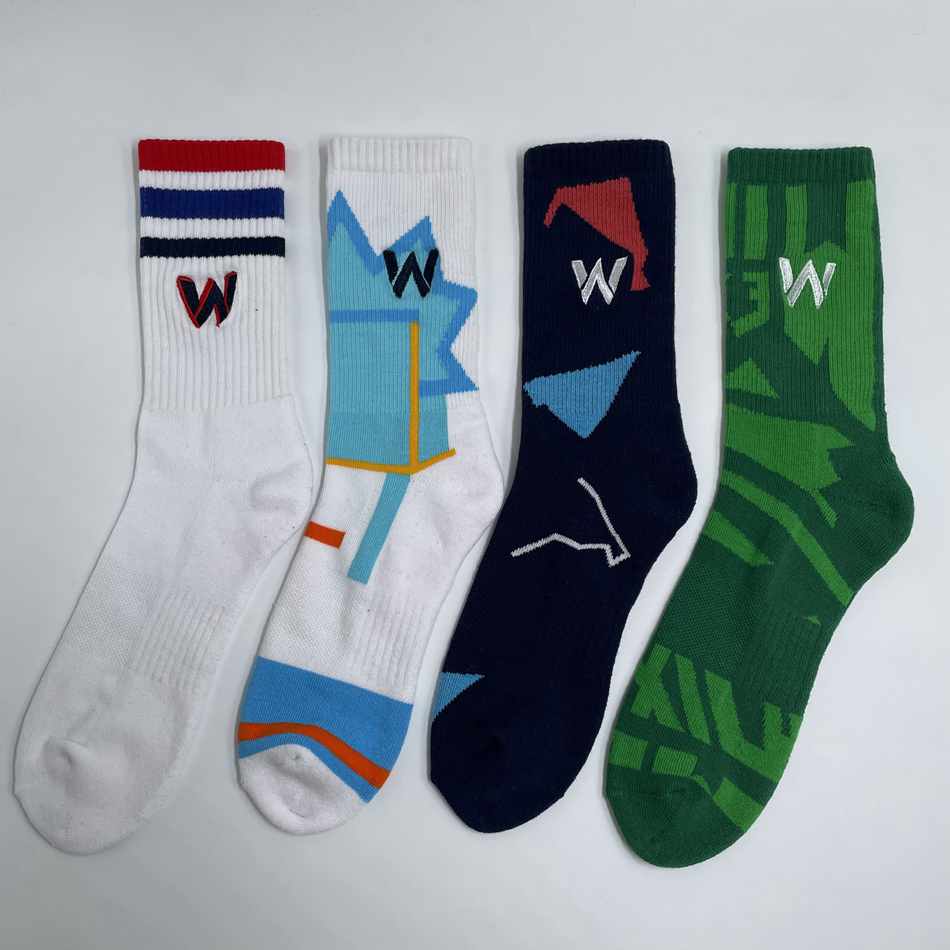 Custom Labeled Cotton Athletic Socks