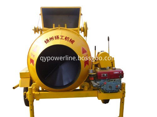 Mezcladora de concreto con motor diesel Diesel Engine Concrete Mixer