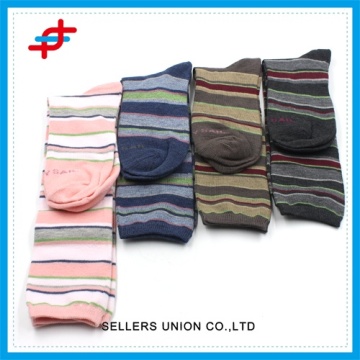 Fashion Cotton Striped Knee Ladies Leg Warmer Socks Boot Socks