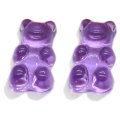 Moda śliczne żywiczne Gummy Bear wisiorek Charms dla kobiety dziewczyny Cartoon biżuteria ustalenia DIY hurtownia 10 * 17mm