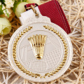 Medalha esportiva personalizada de badminton de personalidade